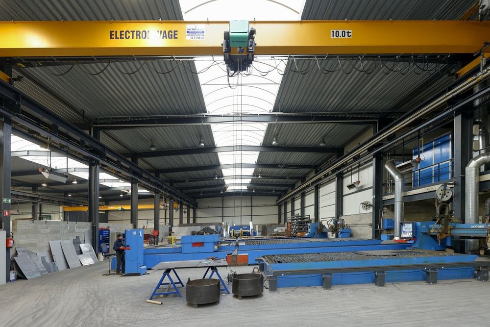 Belgium Metal workshops are fitted out with Verlinde overhead cranes.